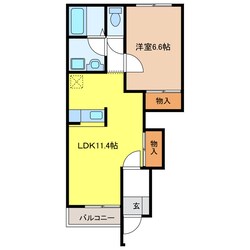 メゾンセレストＢ棟の物件間取画像